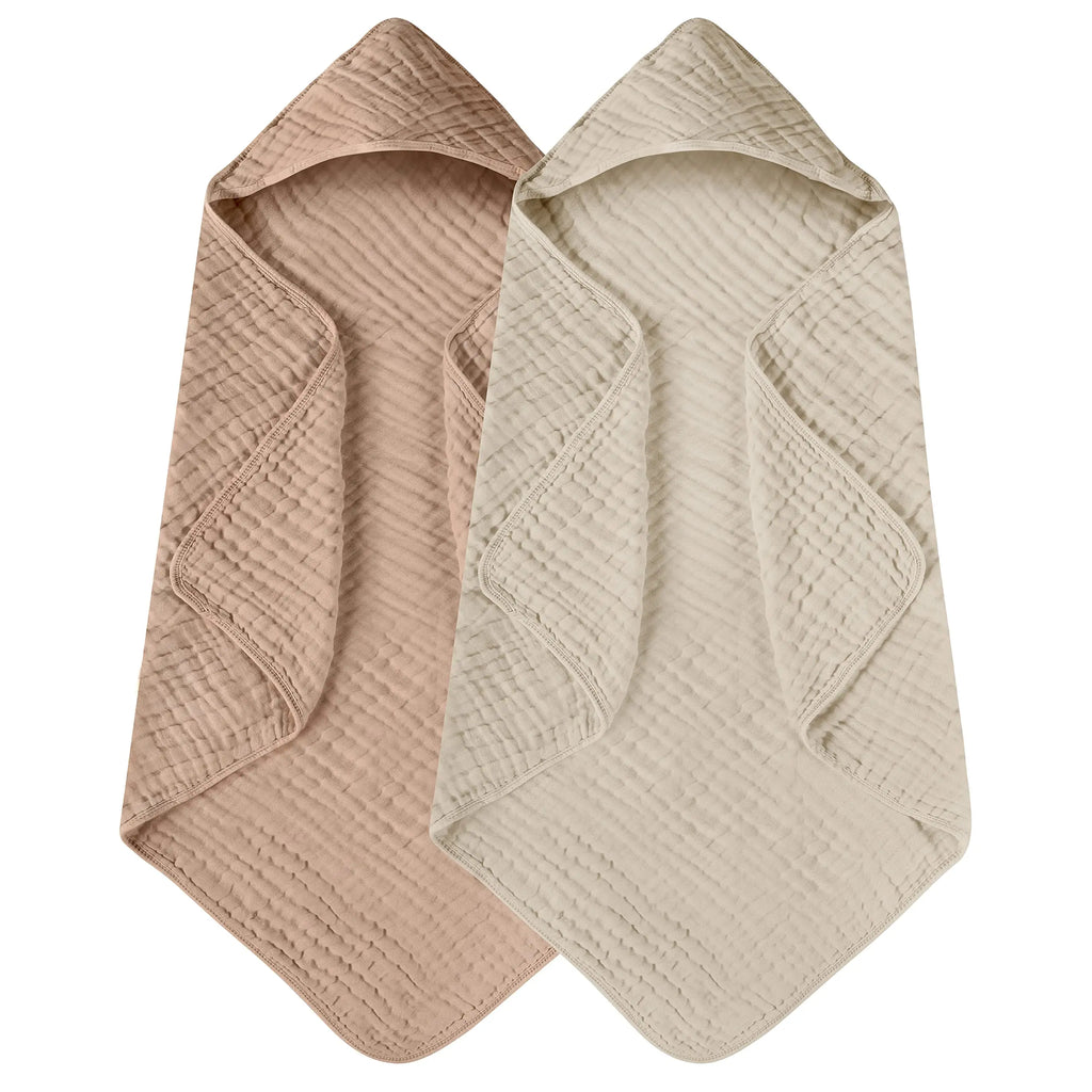 Badcape i mjuk muslin