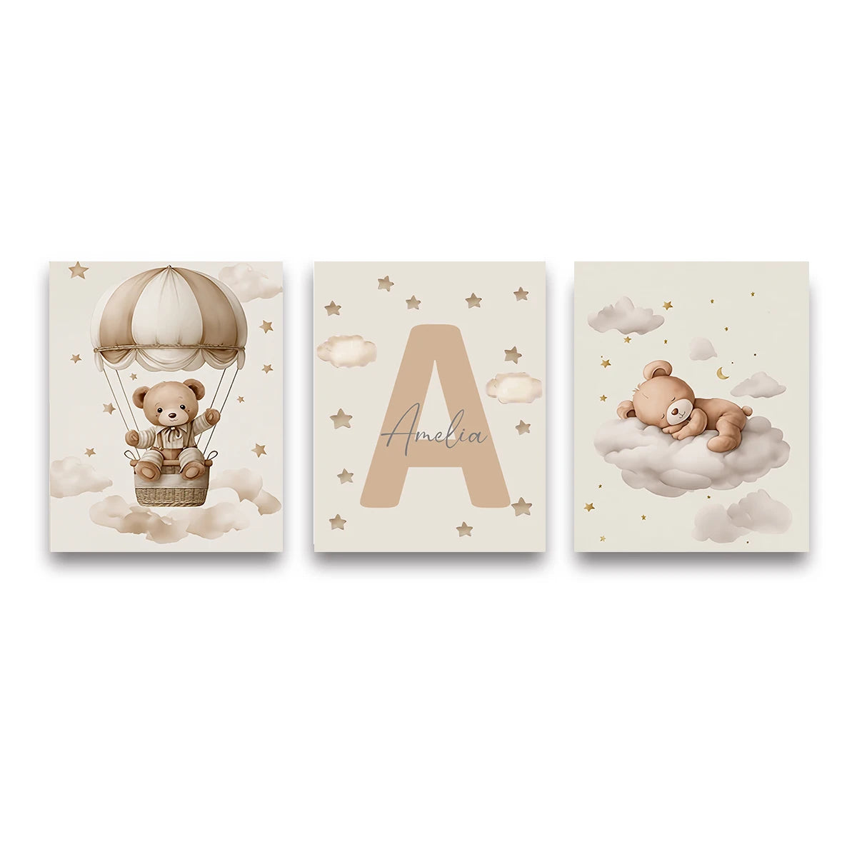 Posterset "Nallens Drömvärld" -3-pack