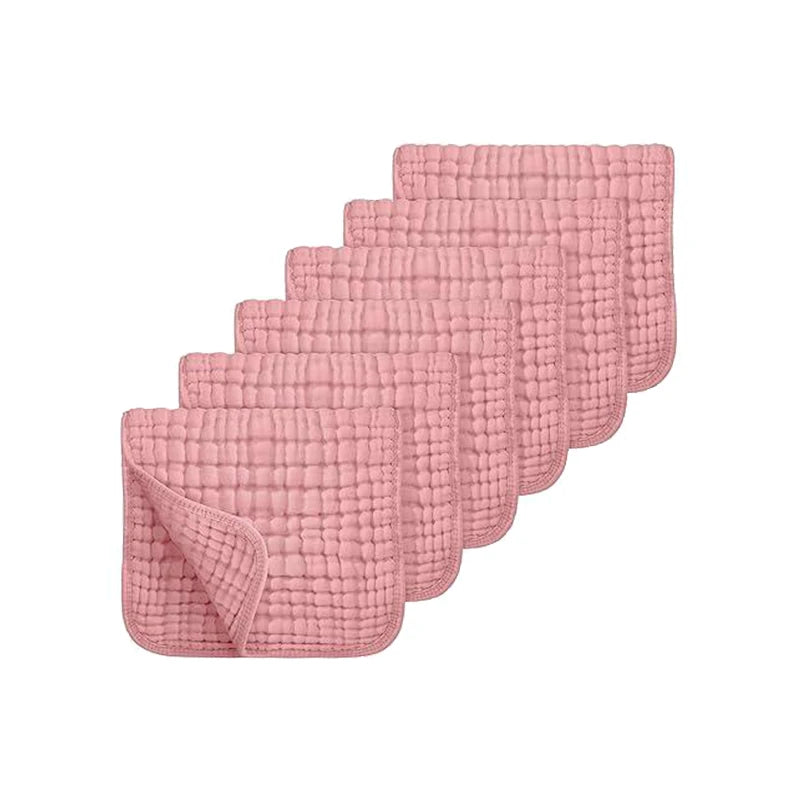 Muslin Burp Cloths - 6 Pack
