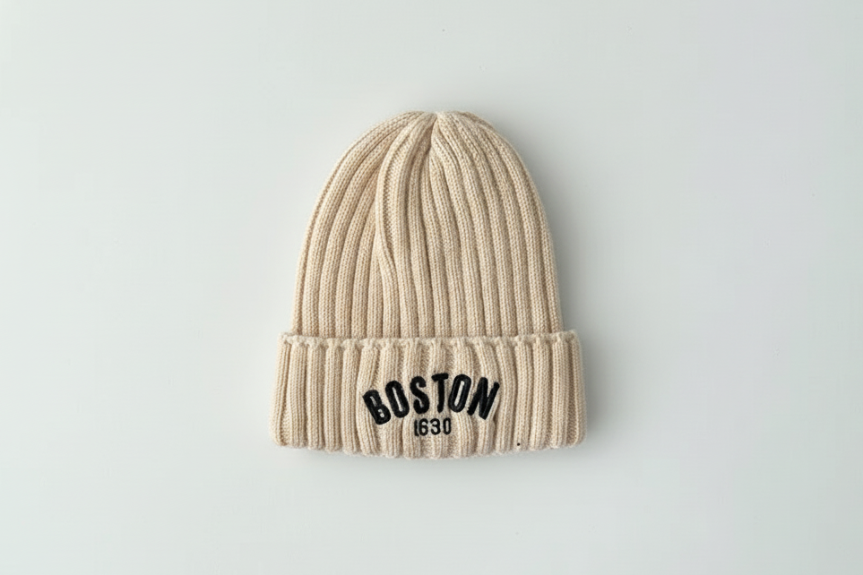 Beige beanie