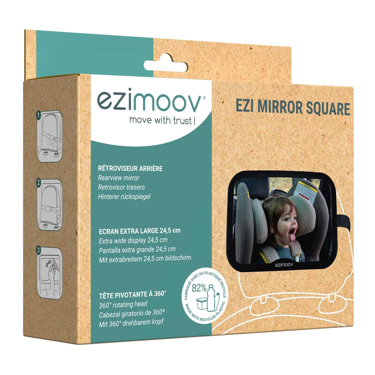Back Seat Car Mirror 360° Adjustable