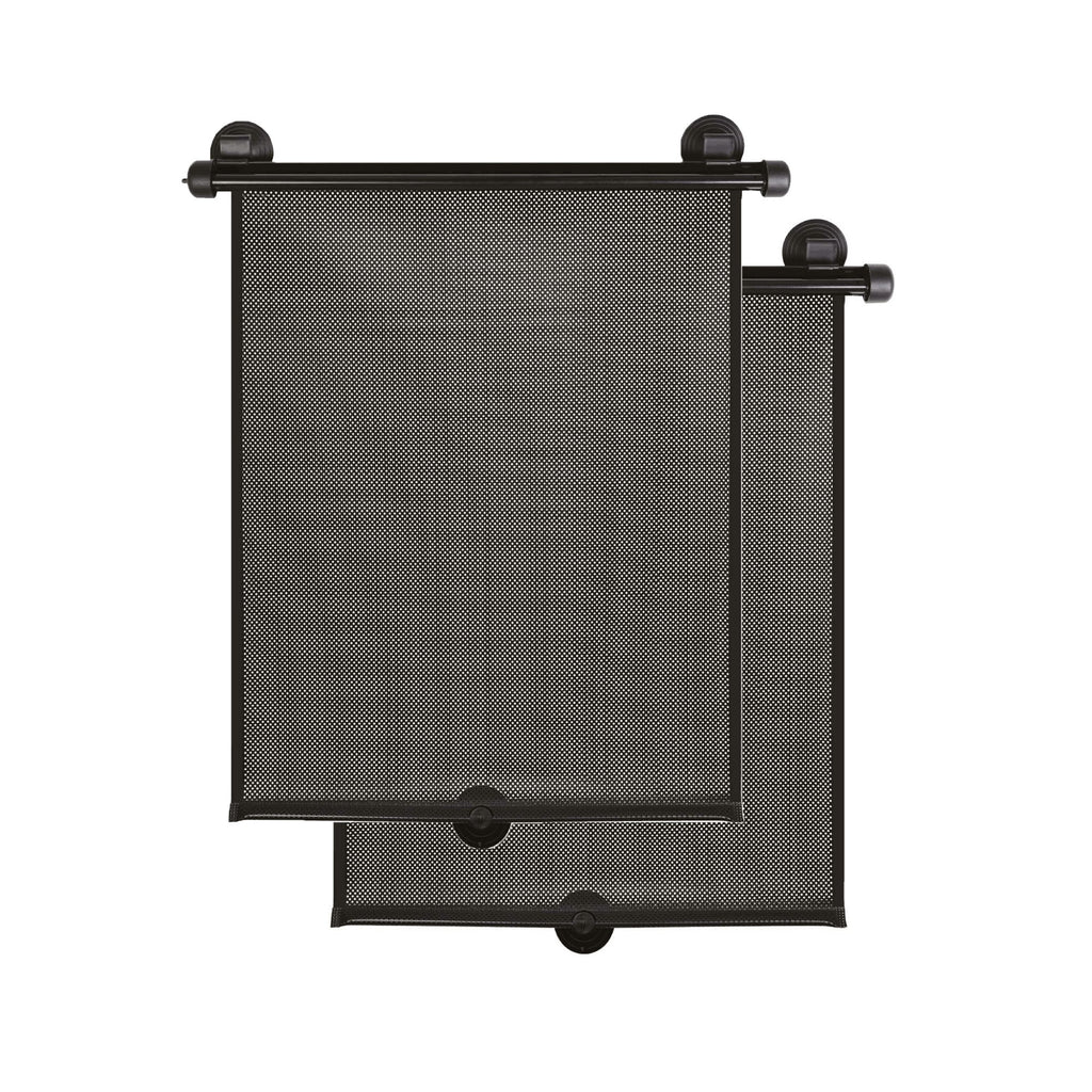 Suction Cup Car Side Window Retractable Sunshade - 2 pack