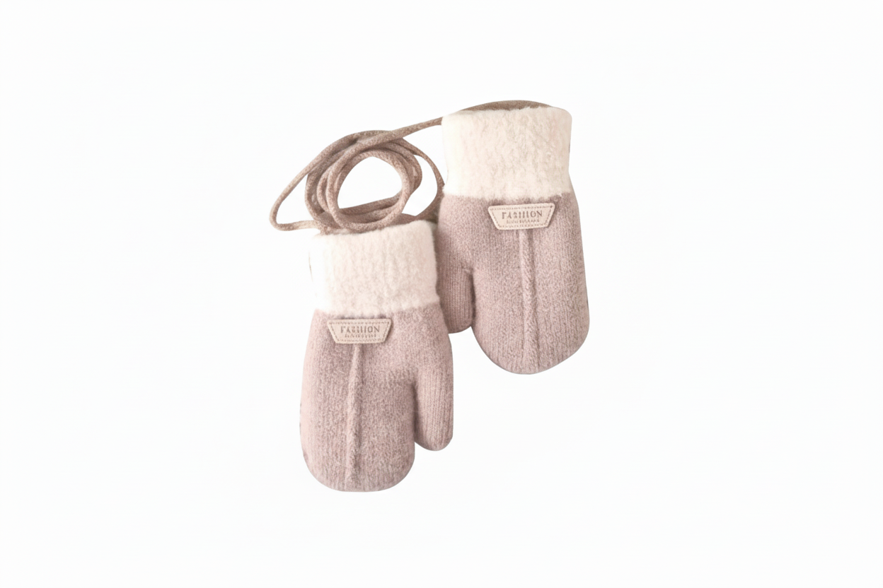 Sky Pink mittens